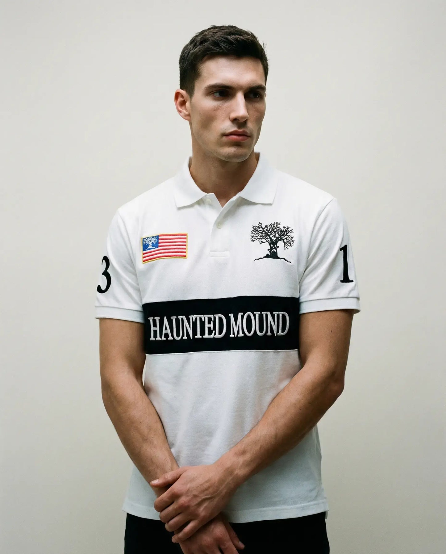 Koszulka Polo x USA on model - SWAGWRLD