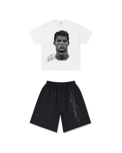 Fit koszulka CR7 + spodenki "lyrics"