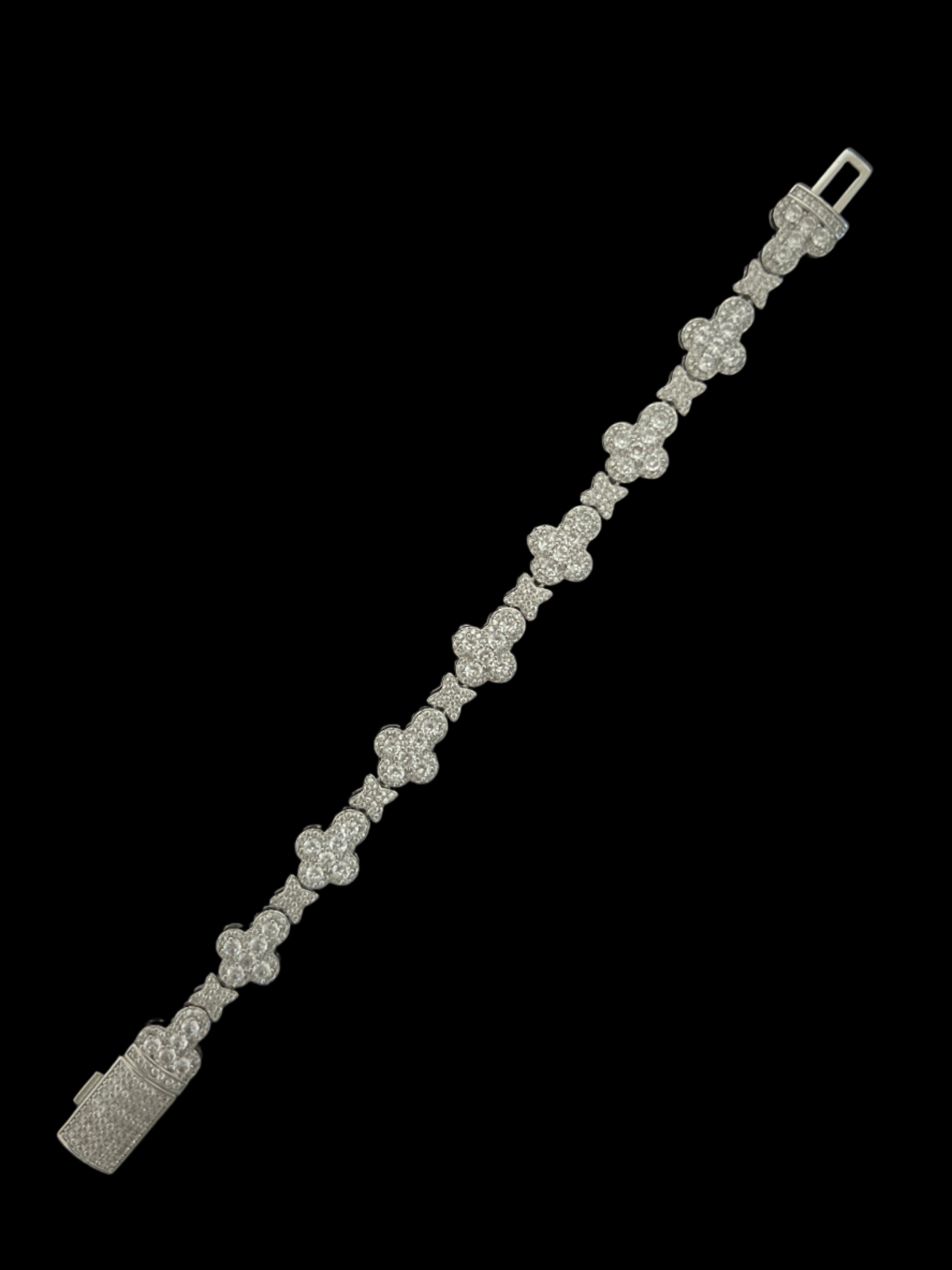 Bransoletka Krzyżowa Iced Out - czapa7resell