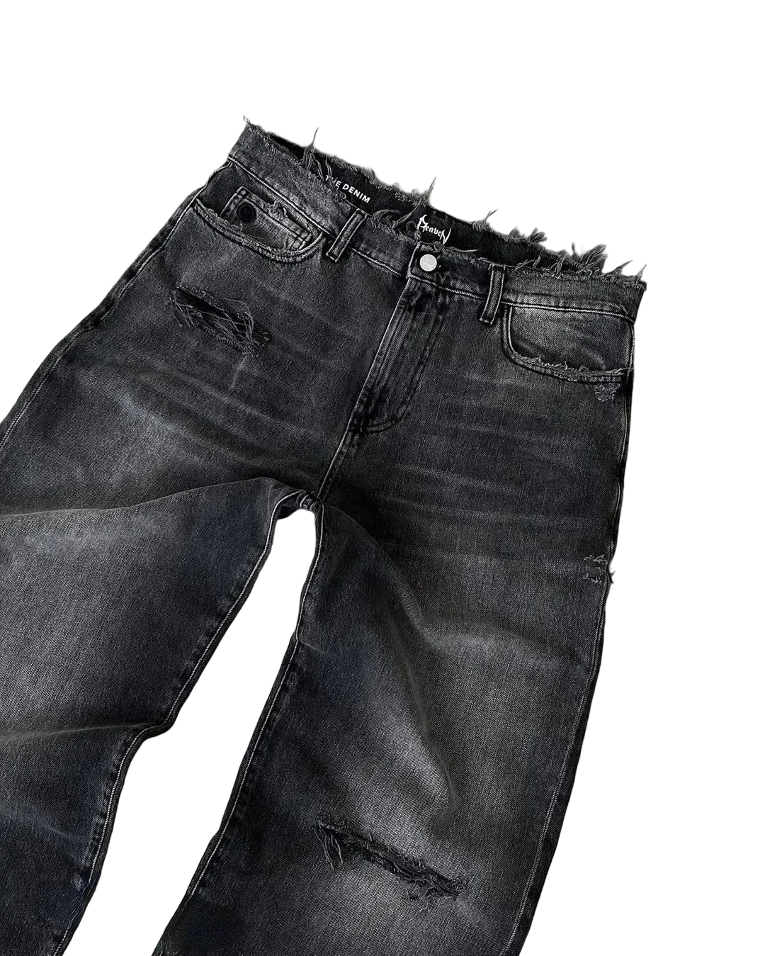 Baggy Jeansy z przetarciami - czapa7resell