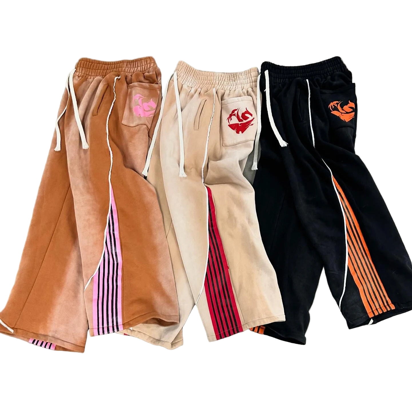 Baggy Dresy z 4 paskami