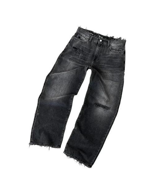 Baggy Jeansy z przetarciami - SWAGWRLD