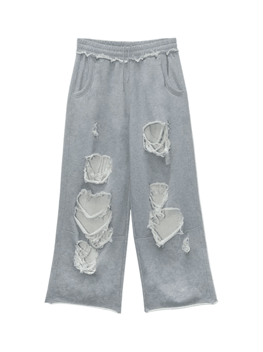 Baggy Ripped SweatPants - SWAGWRLD