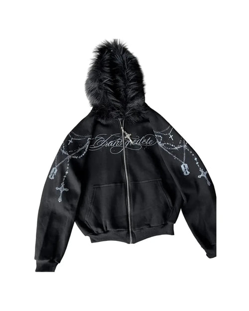 Bluza z odpinanym futerkiem - SWAGWRLD