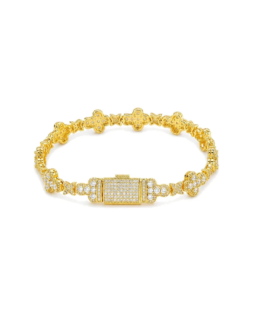 Bransoletka Krzyżowa Iced Out - SWAGWRLD