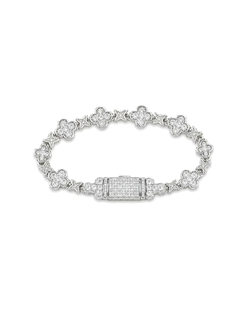 Bransoletka Krzyżowa Iced Out - SWAGWRLD