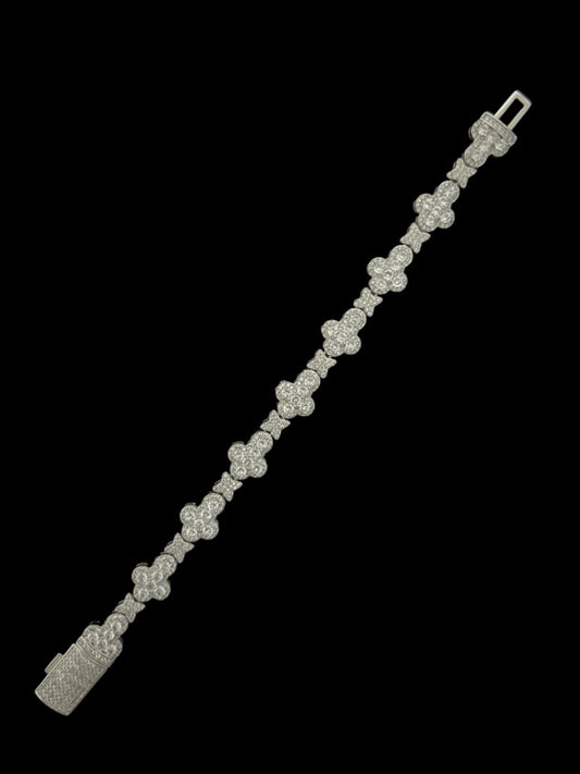 Bransoletka Krzyżowa Iced Out - SWAGWRLD