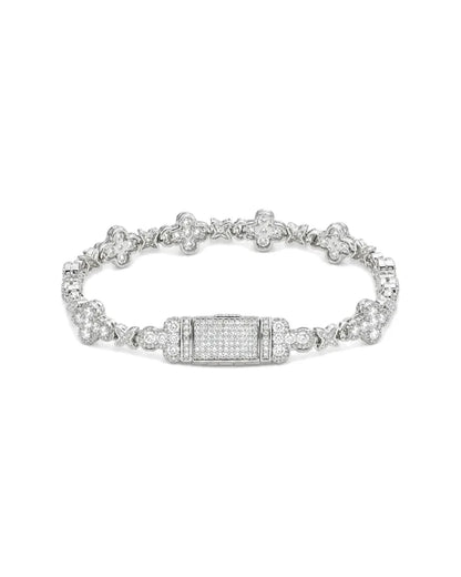 Bransoletka Krzyżowa Iced Out - SWAGWRLD