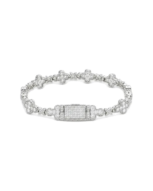 Bransoletka Krzyżowa Iced Out - SWAGWRLD