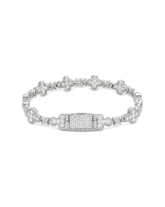 Bransoletka Krzyżowa Iced Out - SWAGWRLD
