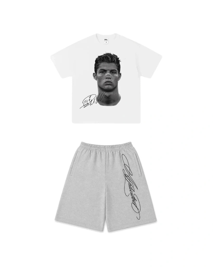Fit koszulka CR7 + spodenki "lyrics" - SWAGWRLD