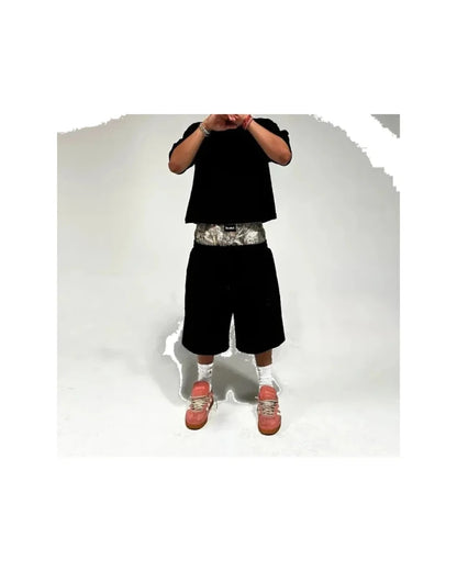 Krótkie spodenki Double - Waist - SWAGWRLD