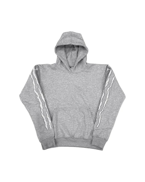 Y2K Baggy Hip - Hop Striped Fleece Tracksuit Set - SWAGWRLD